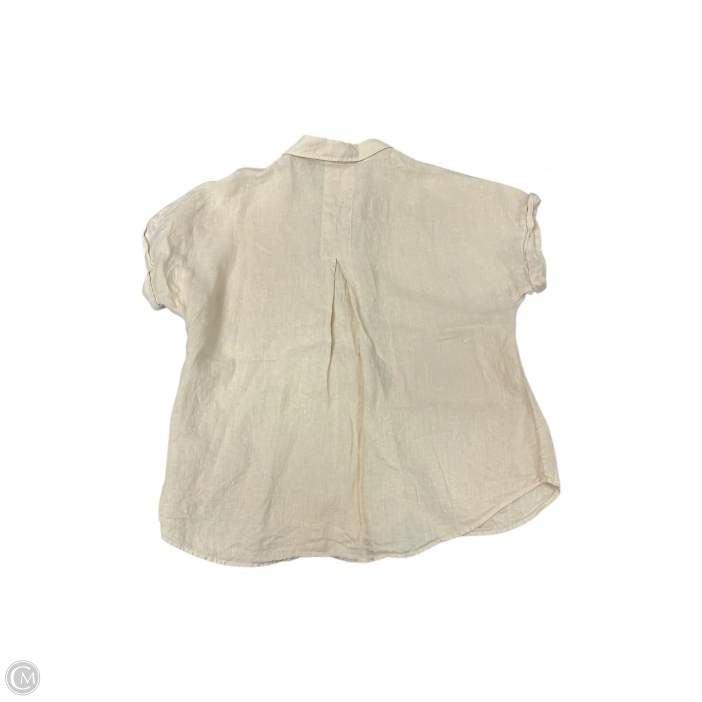 Blouse Short Sleeve By Cloth And Stone In Cream, Size: M