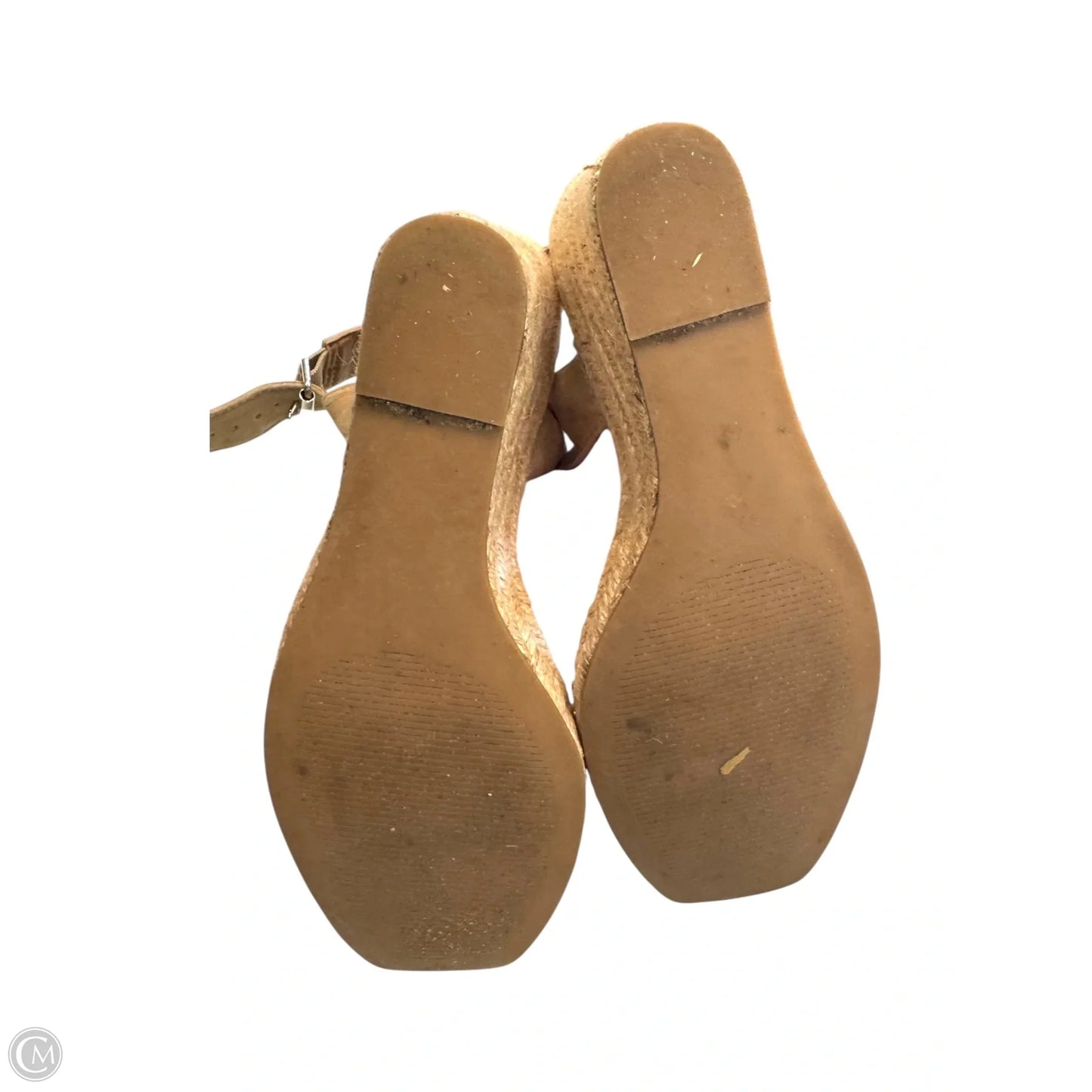 Sandals Heels Wedge By Steve Madden In Tan, Size: 8.5