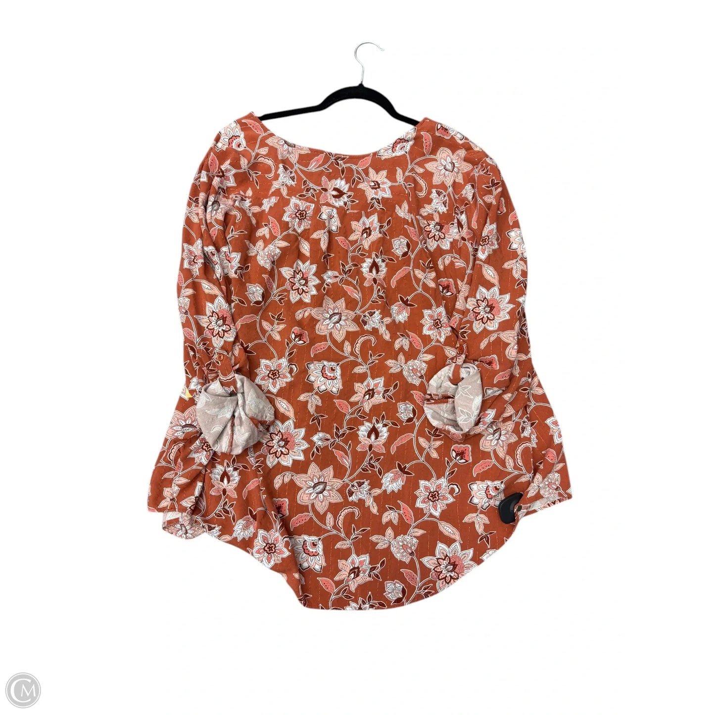 Top Short Sleeve By Clothes Mentor In Orange, Size: 4x