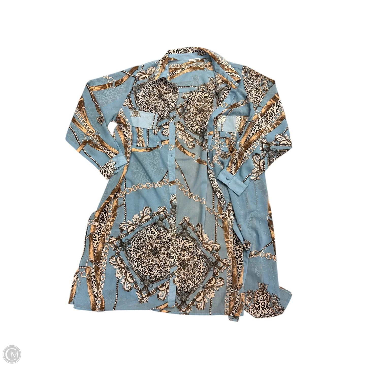 Shawl By Fashion Nova In Blue, Size: 3x