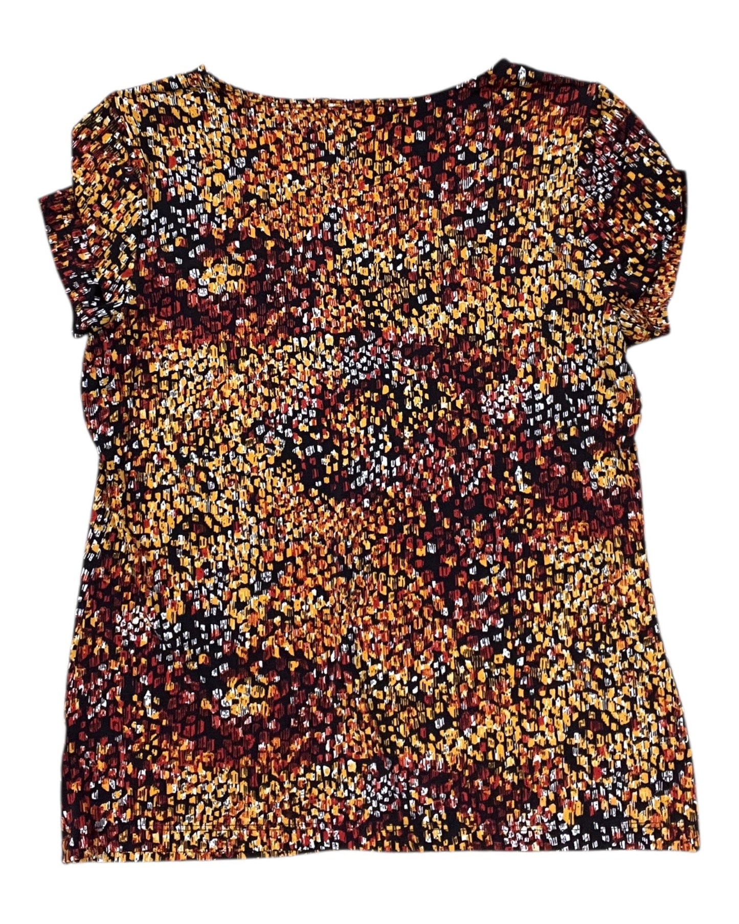 Top Ss By East 5Th In Black & Yellow, Size:M