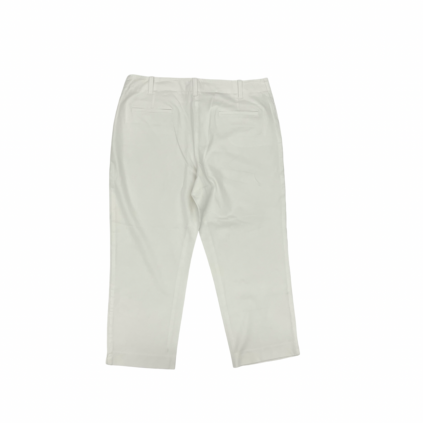 Pants Cropped By Talbots In White, Size:14