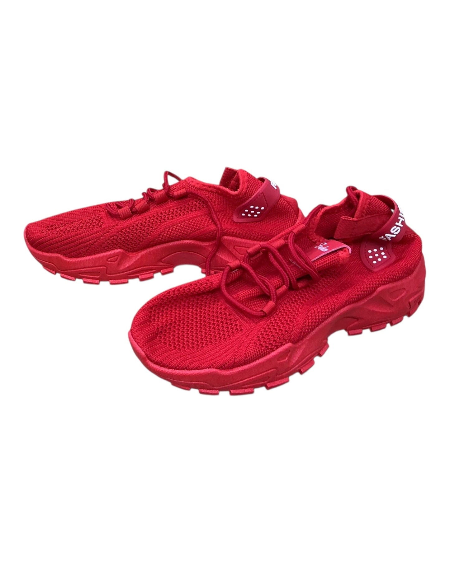 Shoes Sneakers By Clothes Mentor In Red, Size:7.5