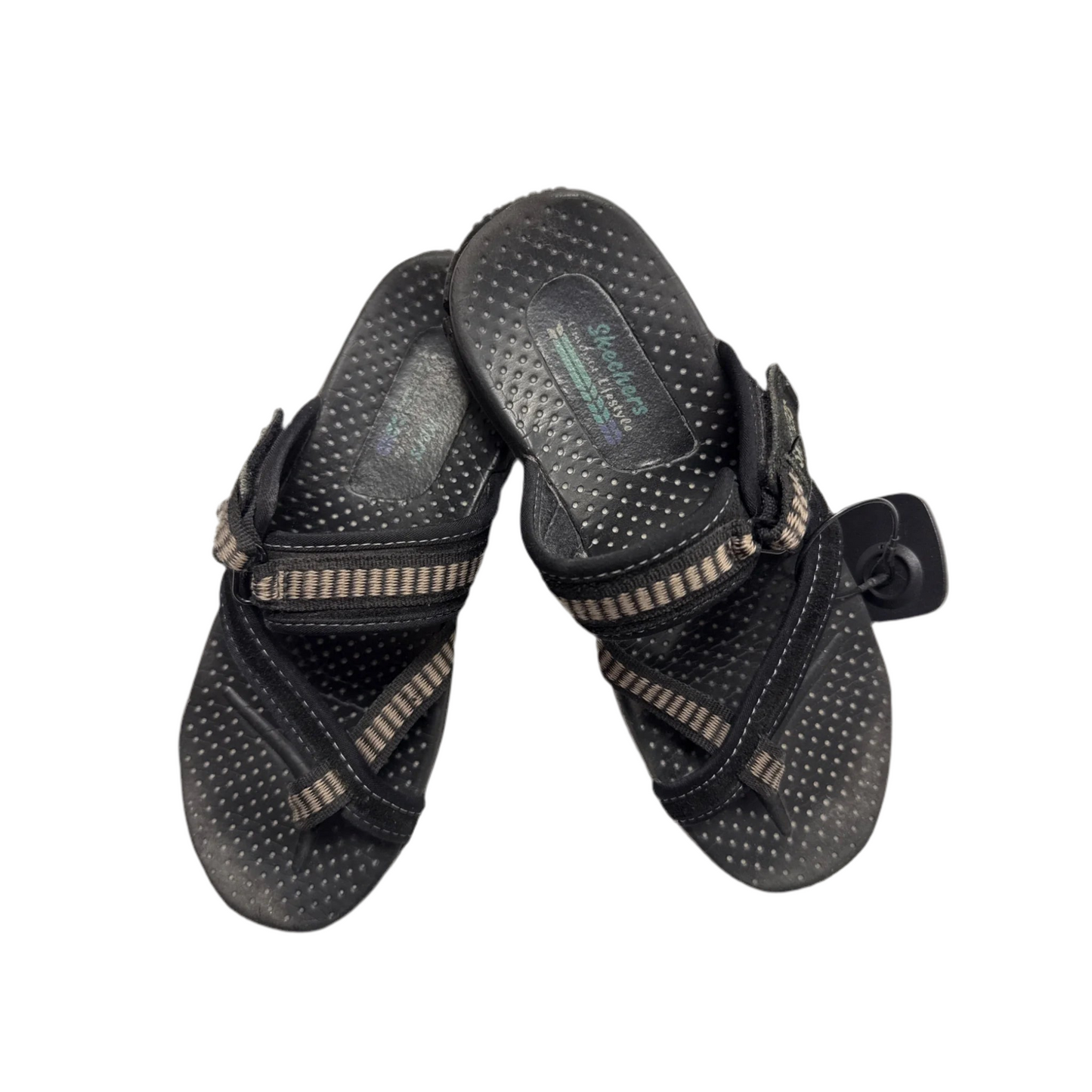 Sandals Flats By Skechers In Black, Size: 7