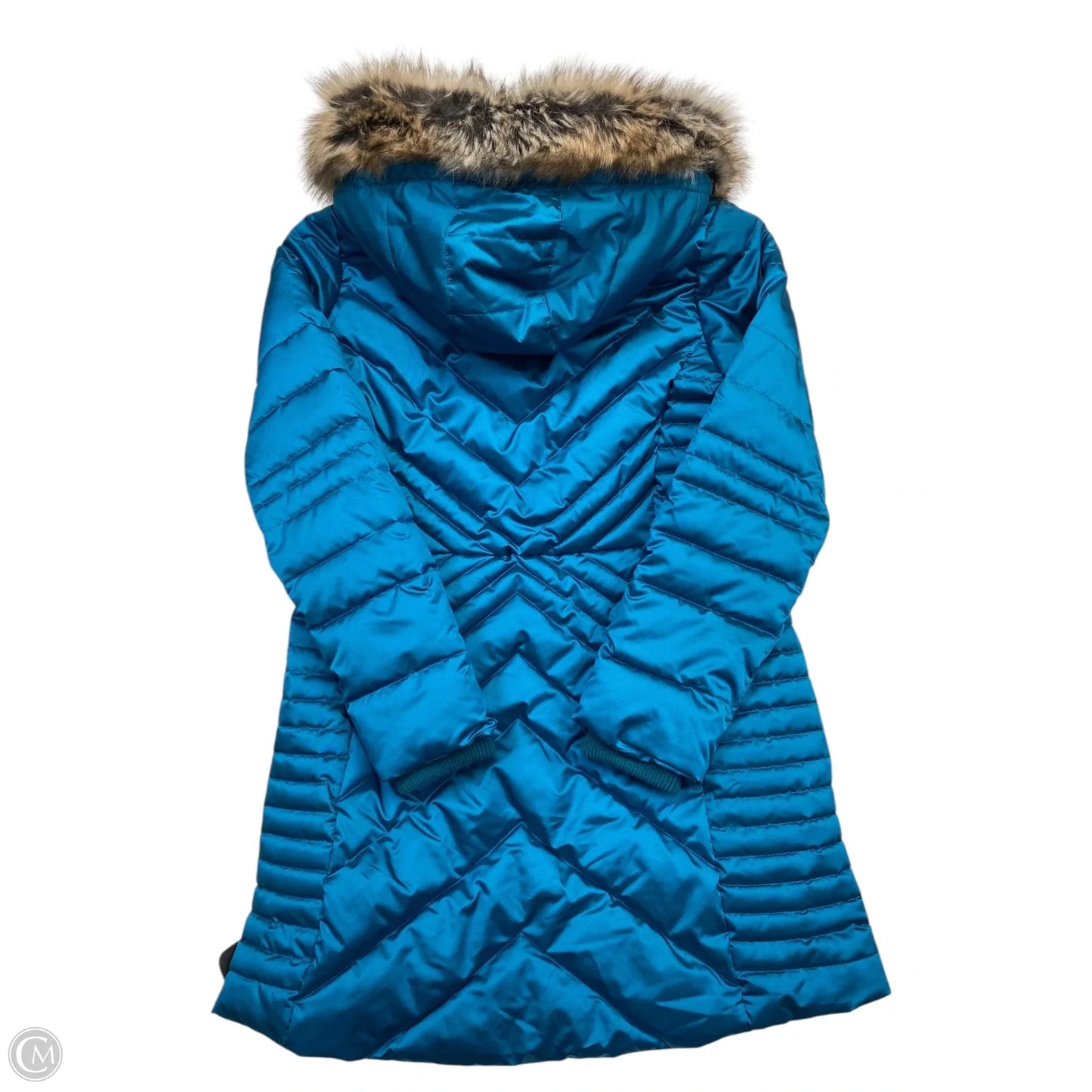 Jacket Puffer & Quilted By Lands End In Blue, Size: S