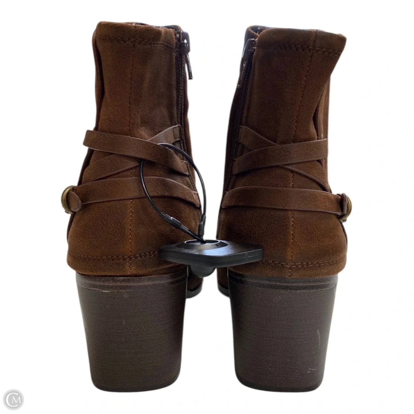 Boots Ankle Heels By Bare Traps In Brown, Size: 10