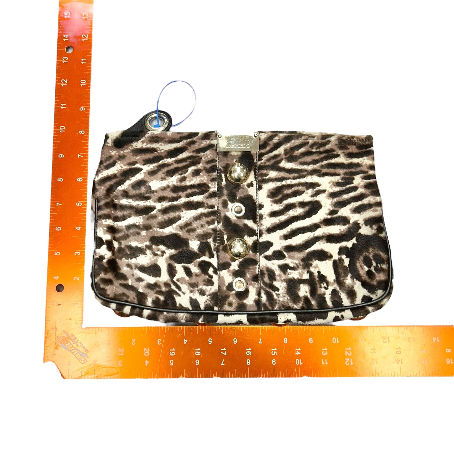 Clutch Luxury Designer By Jimmy Choo, Size: Large