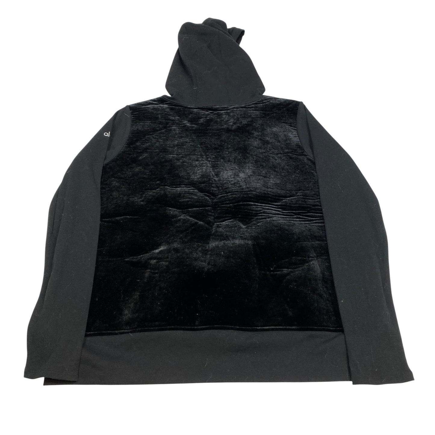 Athletic Sweatshirt Hoodie By Alo In Black, Size:L