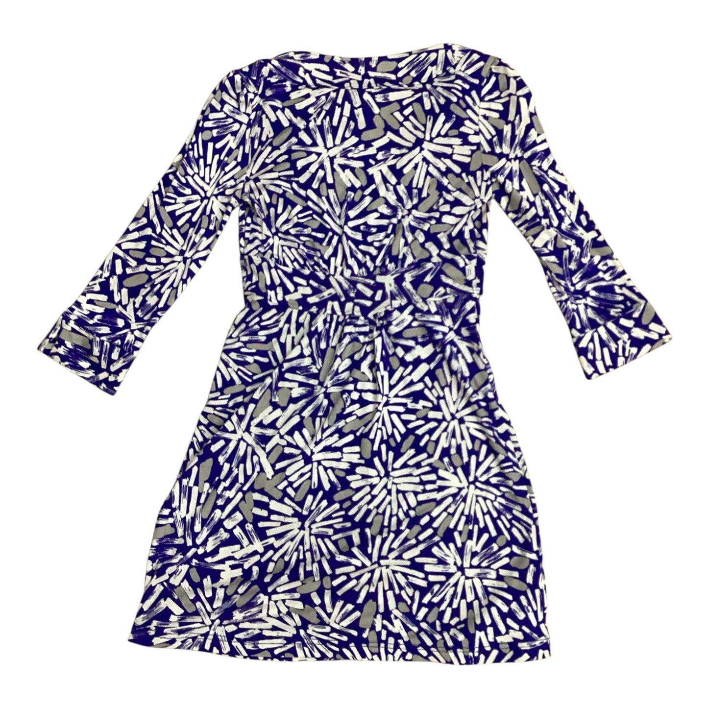 Dress Designer By Diane Von Furstenberg In Blue & Cream, Size:S