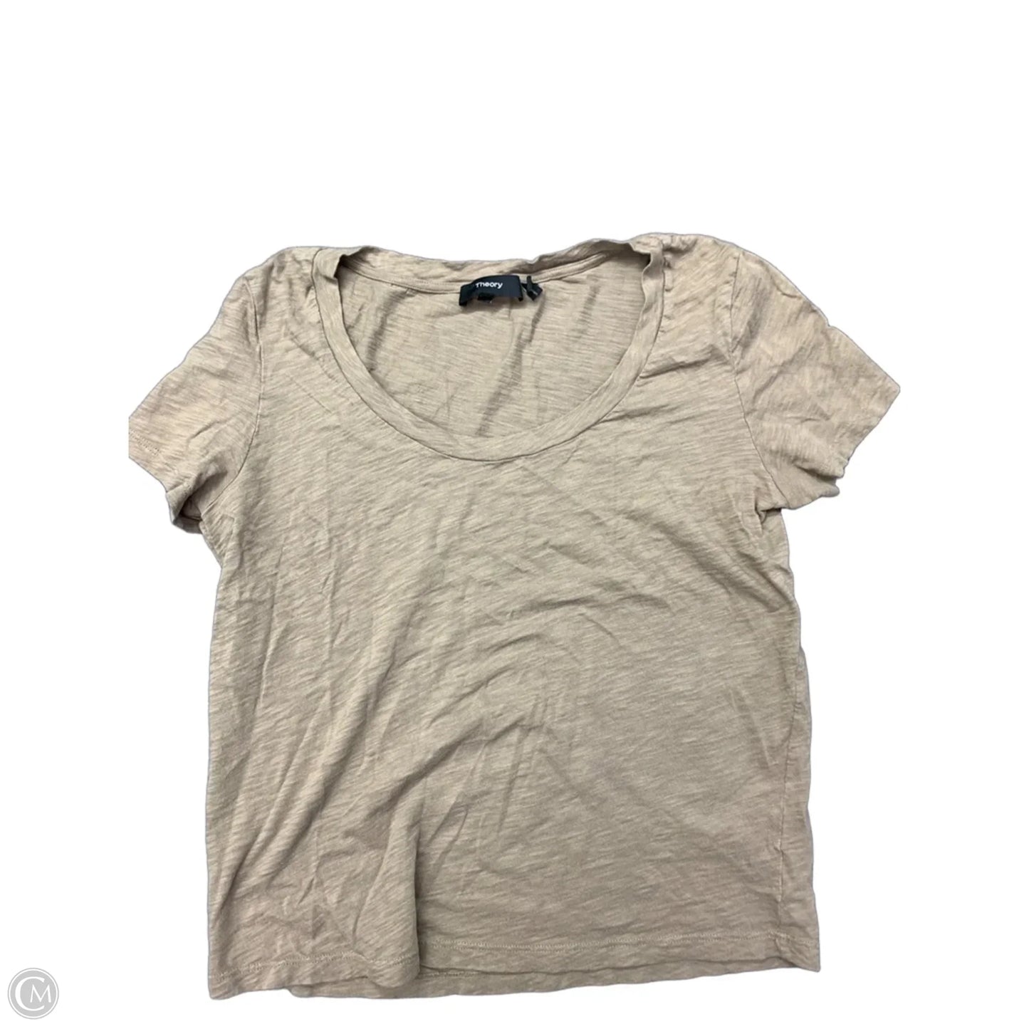 Top Short Sleeve Basic By Theory In Brown, Size: M