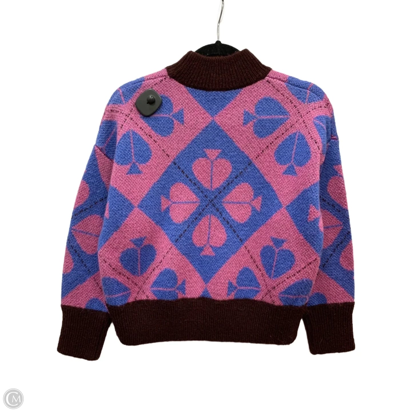 Sweater Designer By Kate Spade In Blue & Pink, Size: Xs