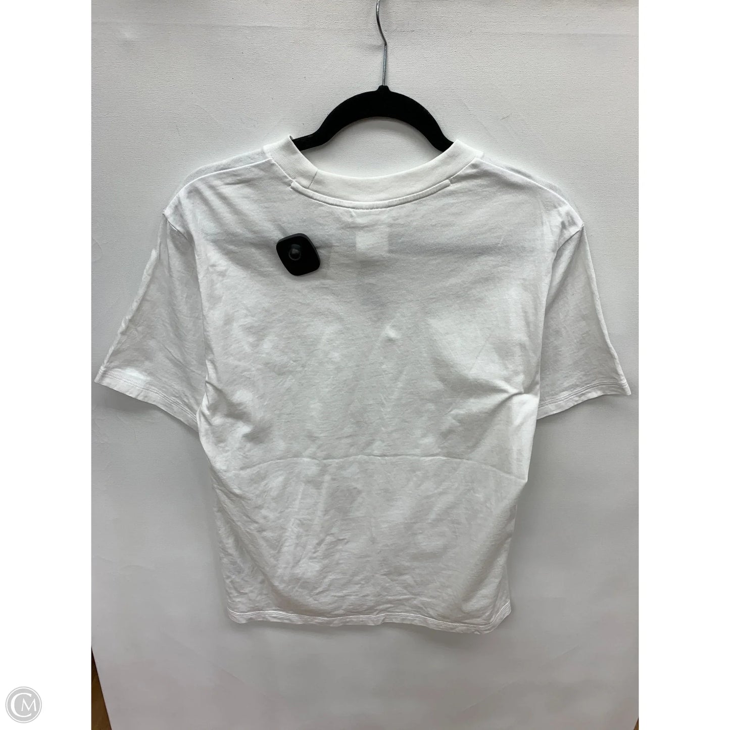 Athletic Top Short Sleeve By Adidas In White, Size: L