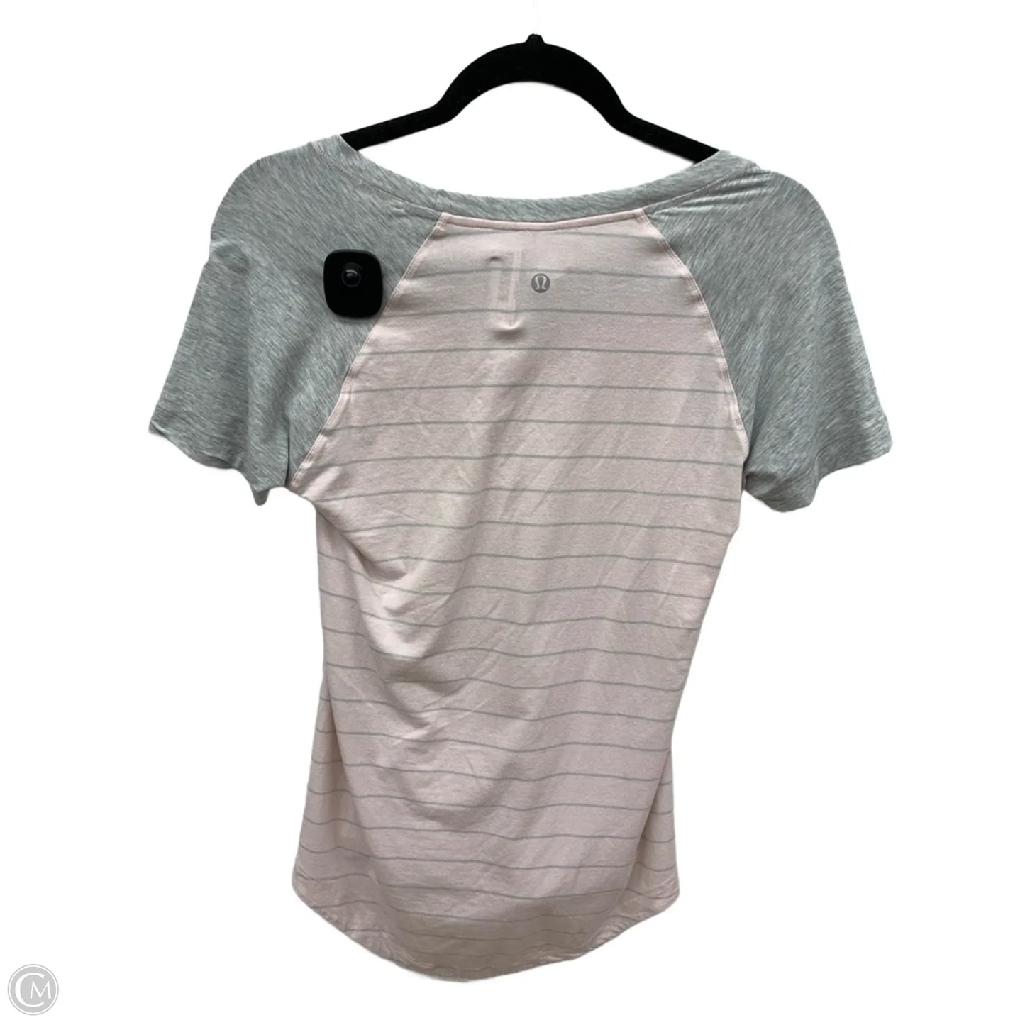 Athletic Top Short Sleeve By Lululemon In Pink, Size: 6