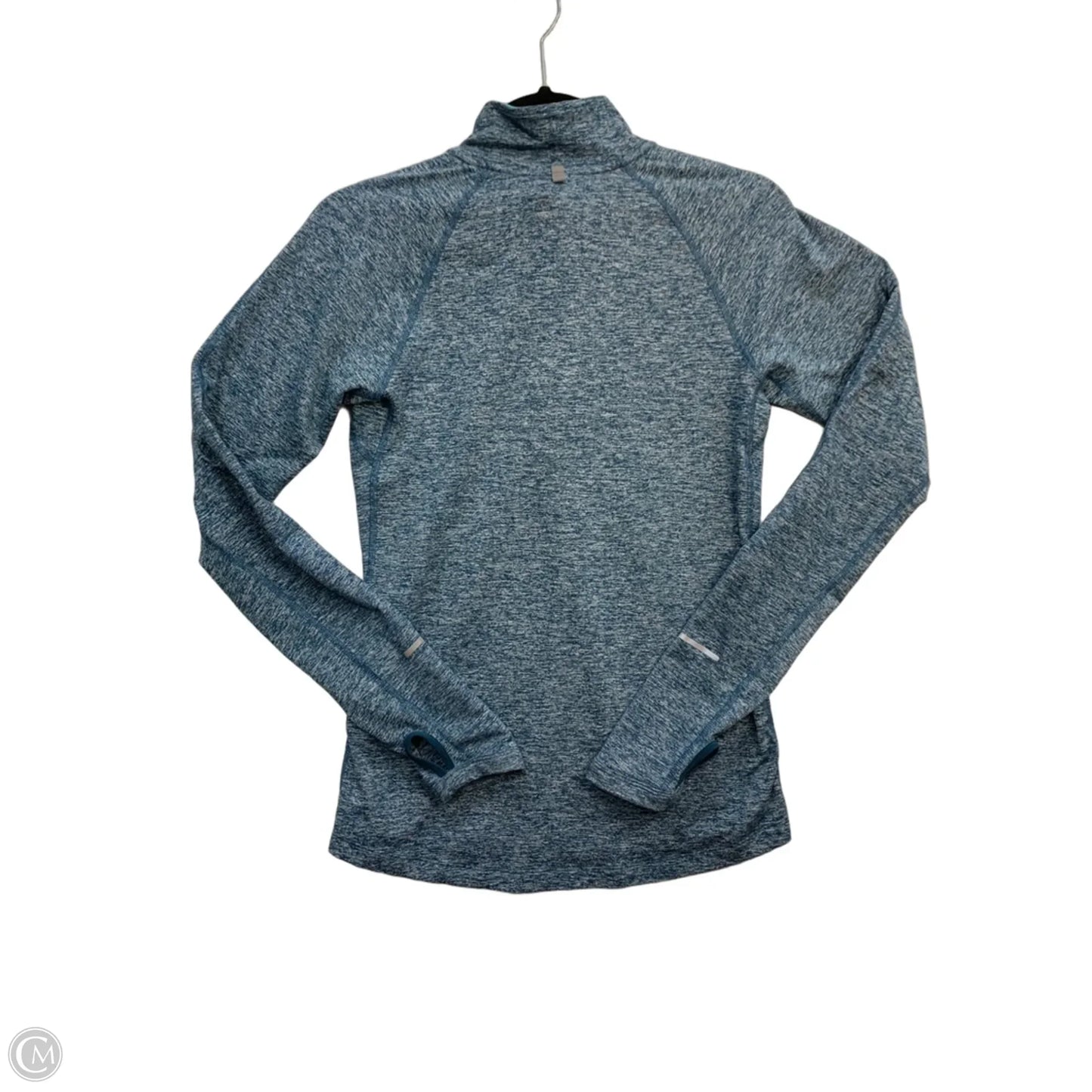 Athletic Top Long Sleeve Collar By Nike Apparel In Blue, Size: Xs