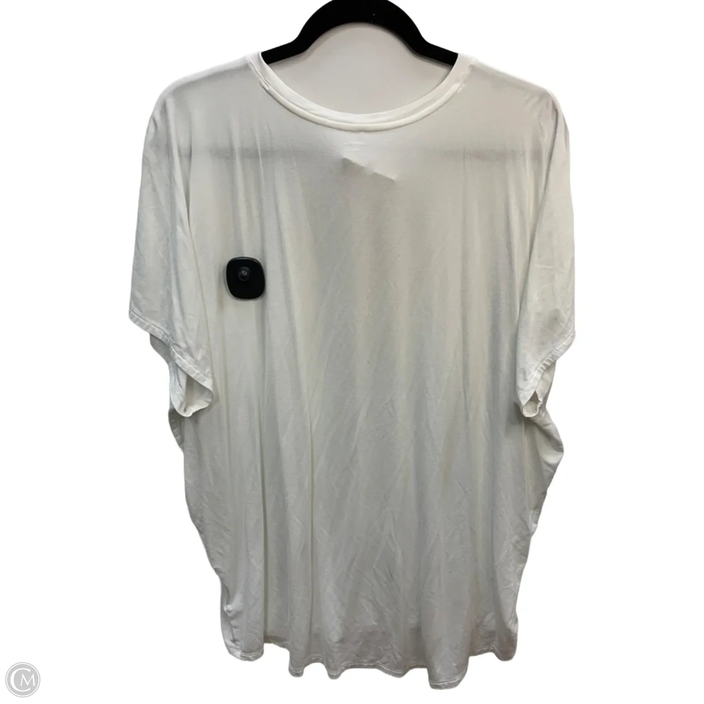 Top Short Sleeve Basic By Express In White, Size: Xl