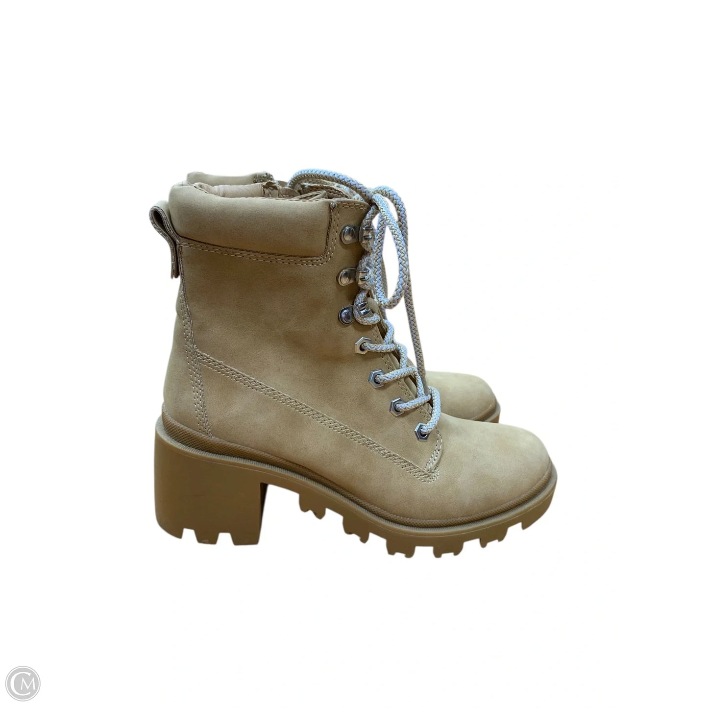 Boots Ankle Heels By Madden Girl In Tan, Size: 7