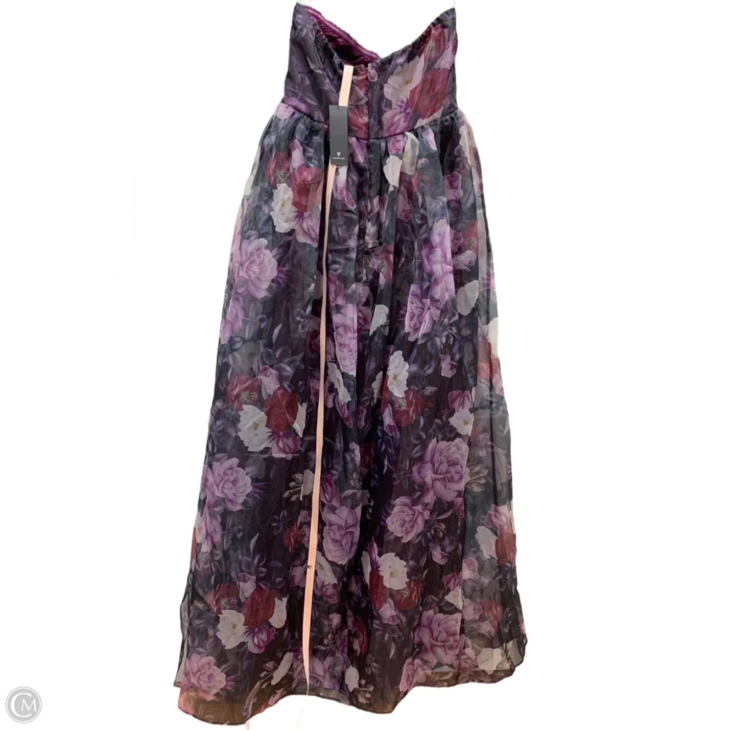 Dress Party Long By Lulus In Floral Print, Size: M