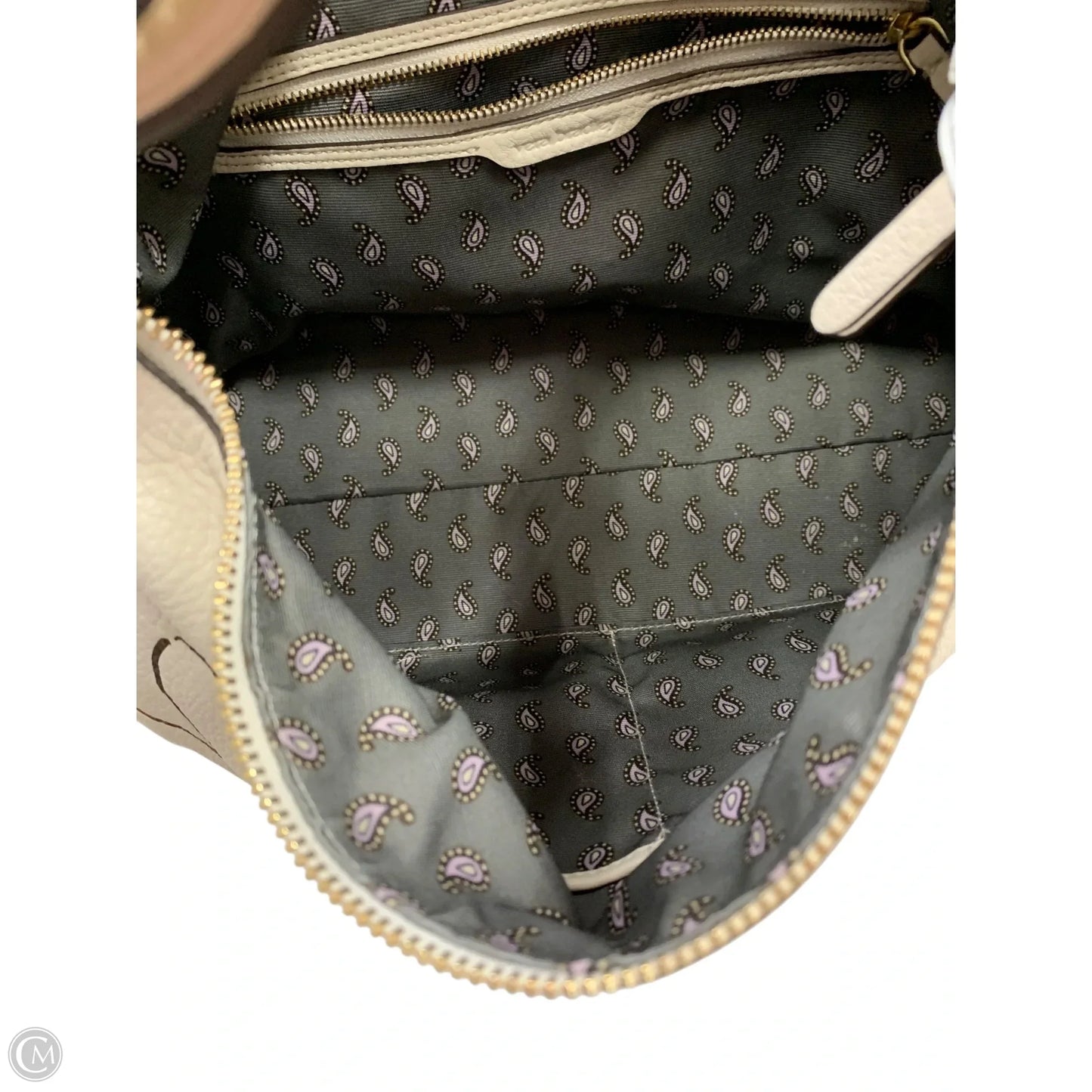 Handbag Leather By Vera Bradley, Size: Large