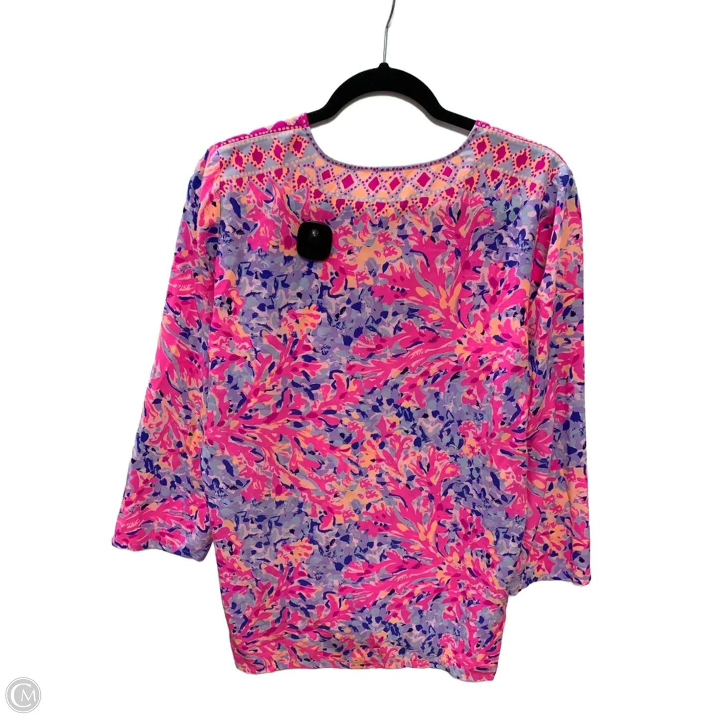 Top Long Sleeve Designer By Lilly Pulitzer In Pink, Size: S
