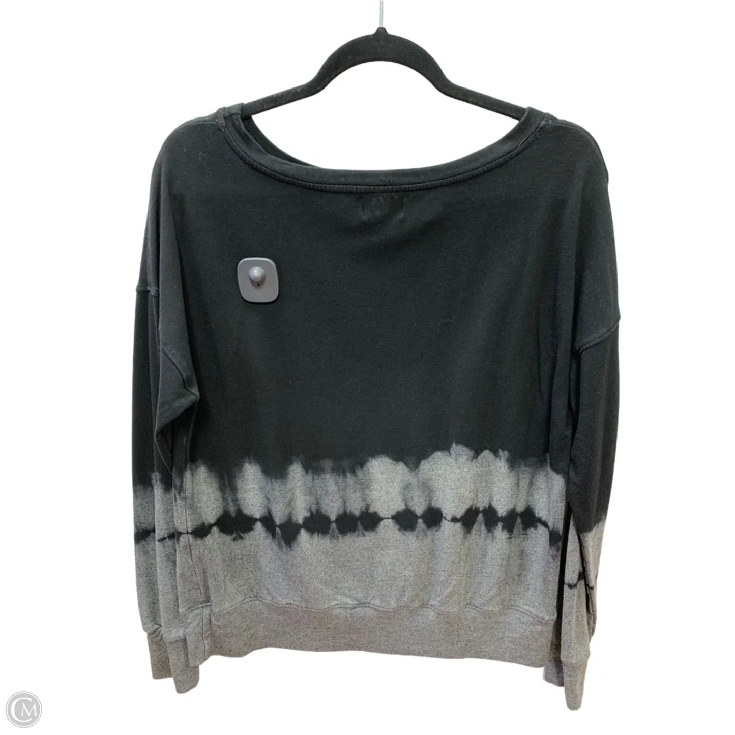 Sweatshirt Crewneck By Sundry In Black & Grey, Size: 0