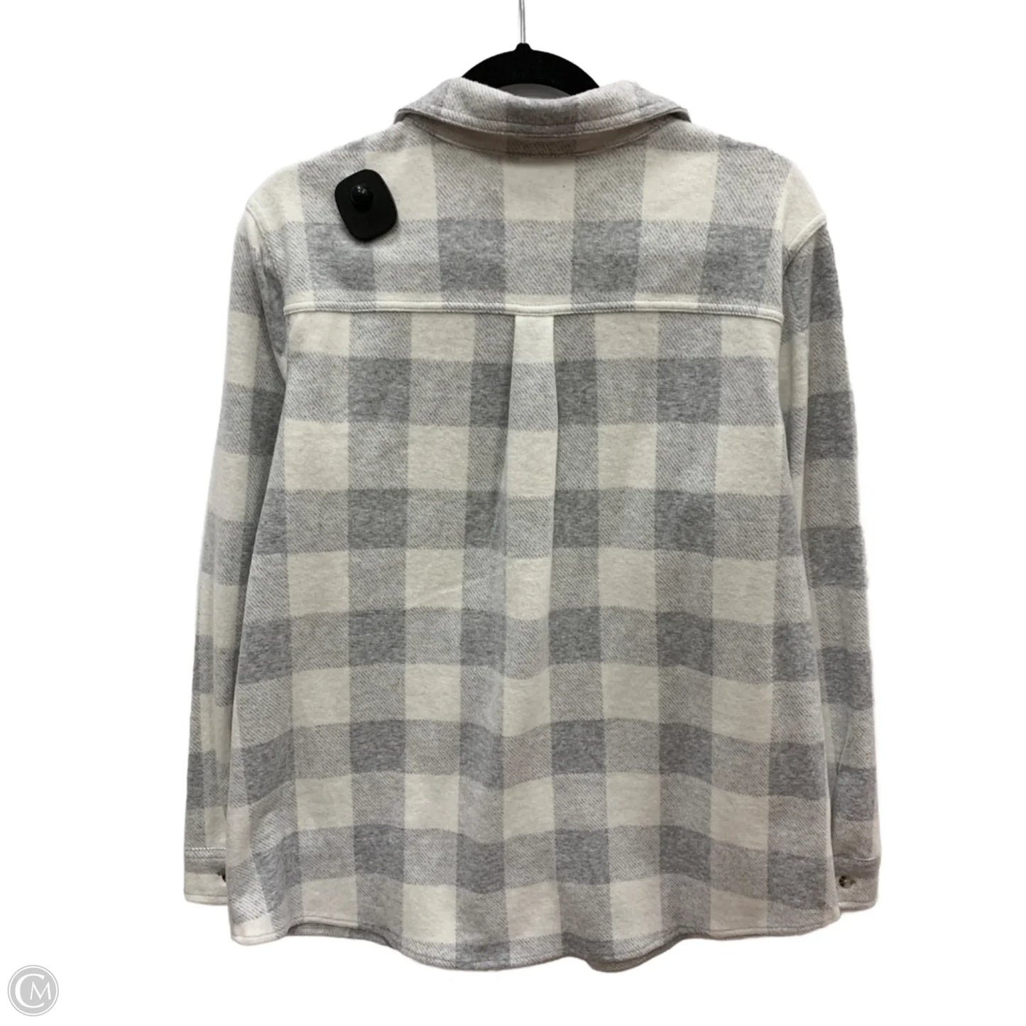 Jacket Shirt By Members Mark In Plaid Pattern, Size: L