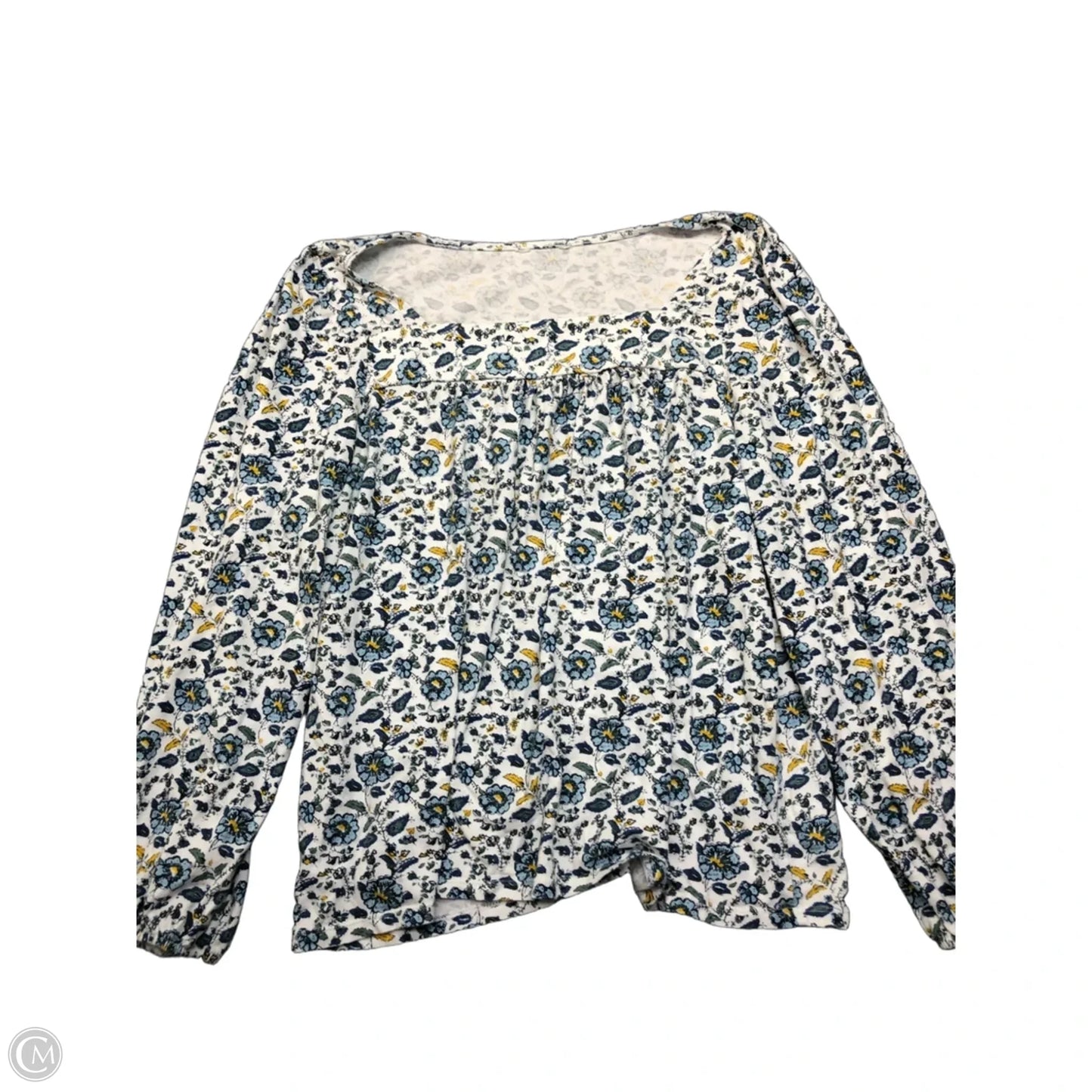 Blouse Long Sleeve By Clothes Mentor In Floral Print, Size: Xl