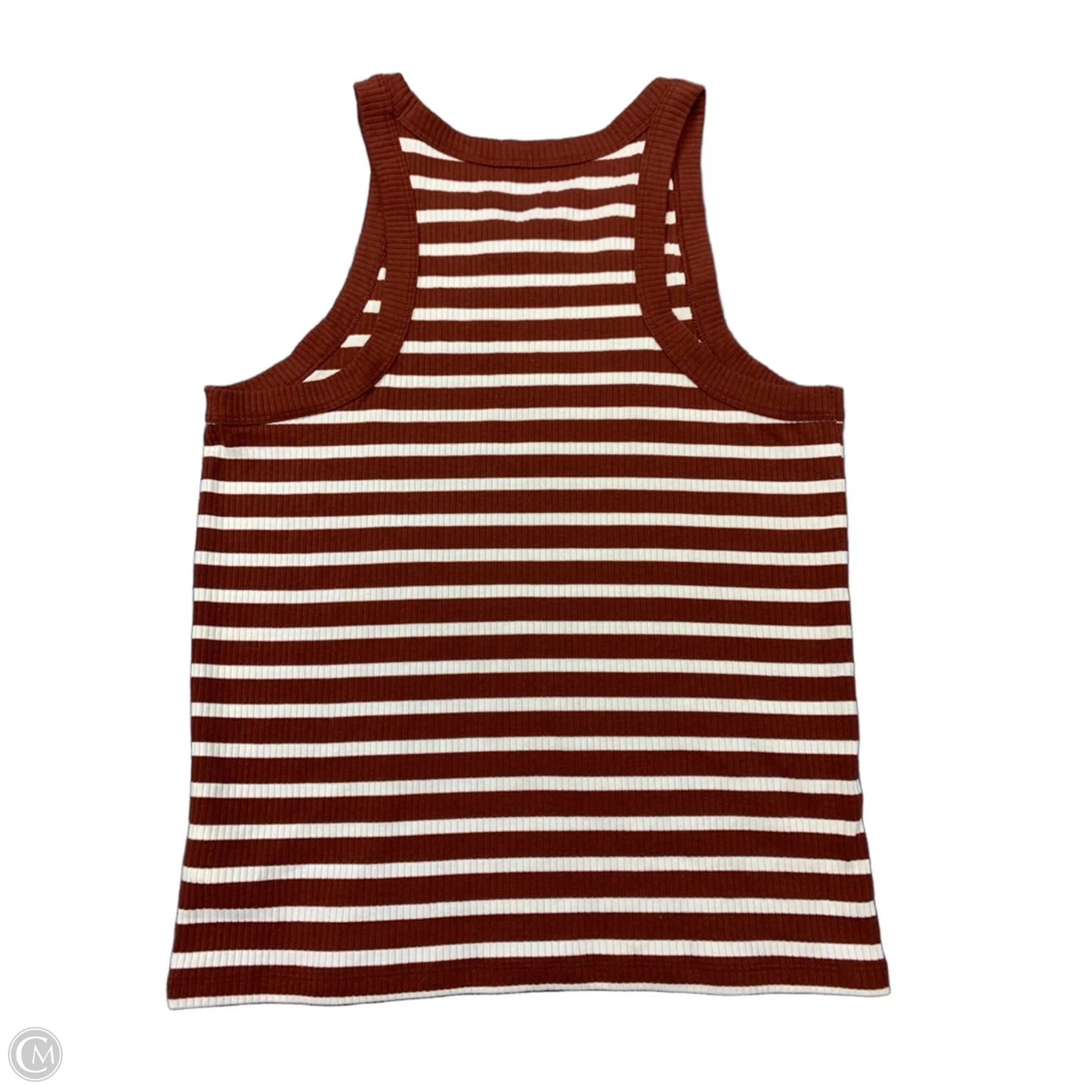 Tank Top By Gap In Brown & Cream, Size: L