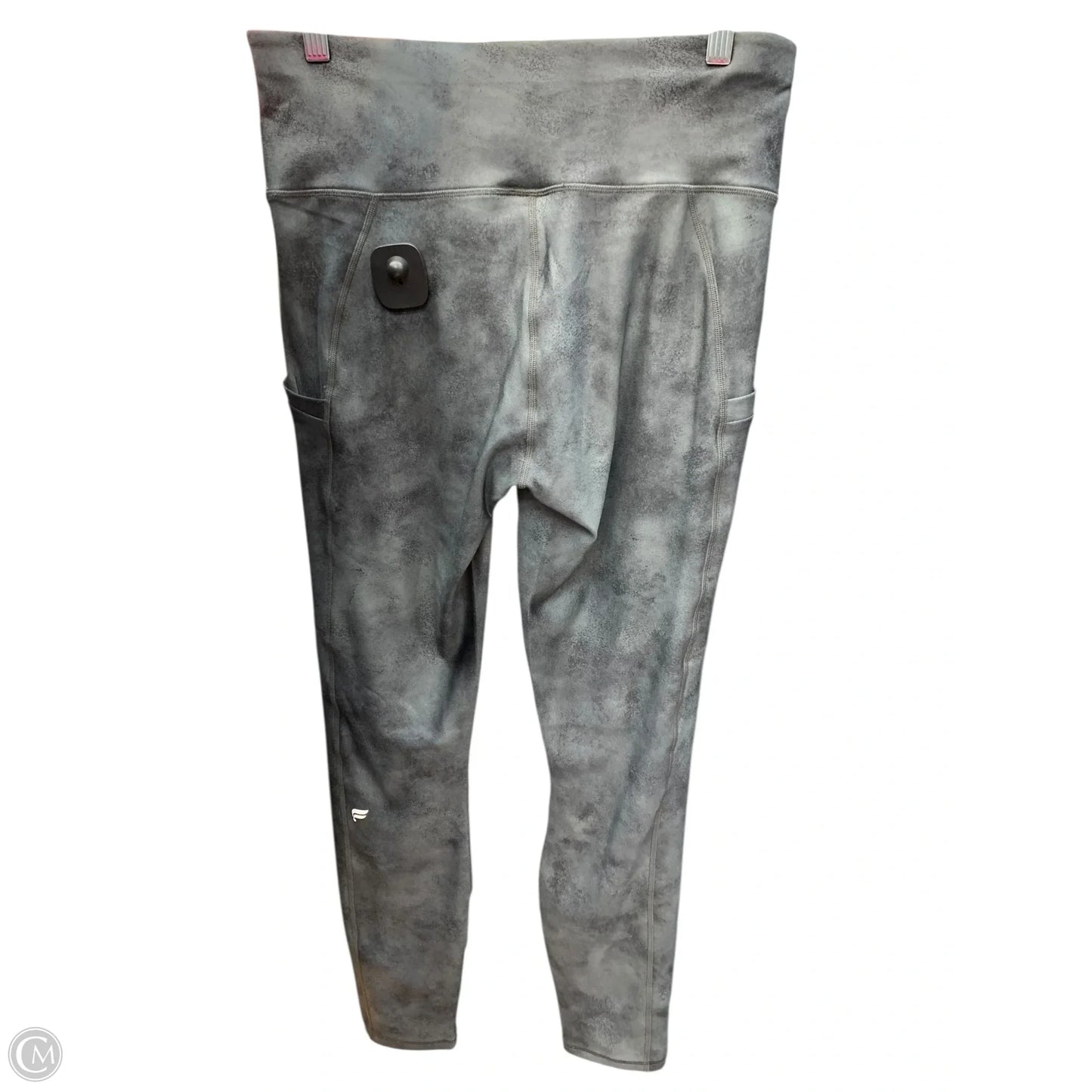 Athletic Leggings By Fabletics In Grey, Size: L