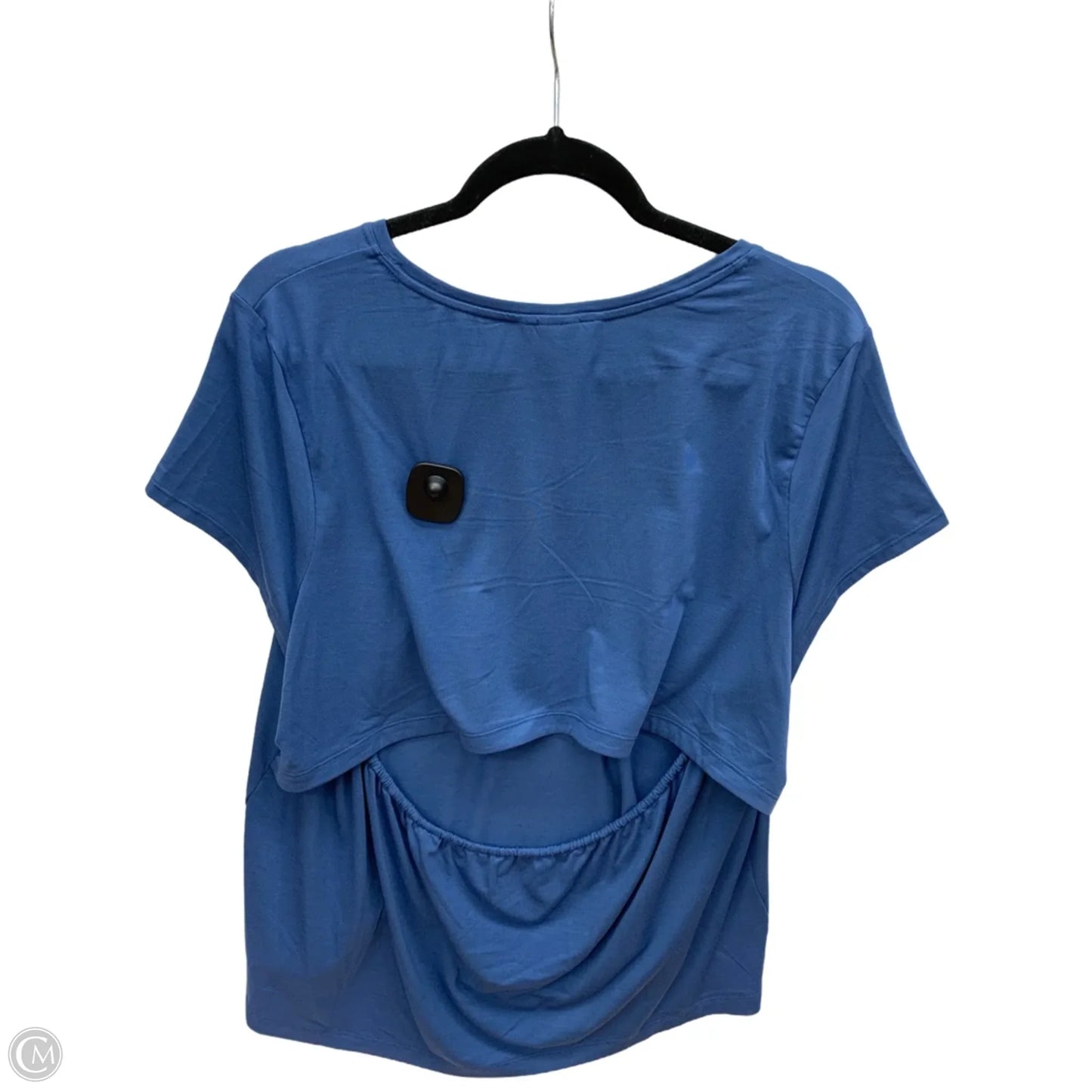 Athletic Top Short Sleeve By Athleta In Blue, Size: Xl