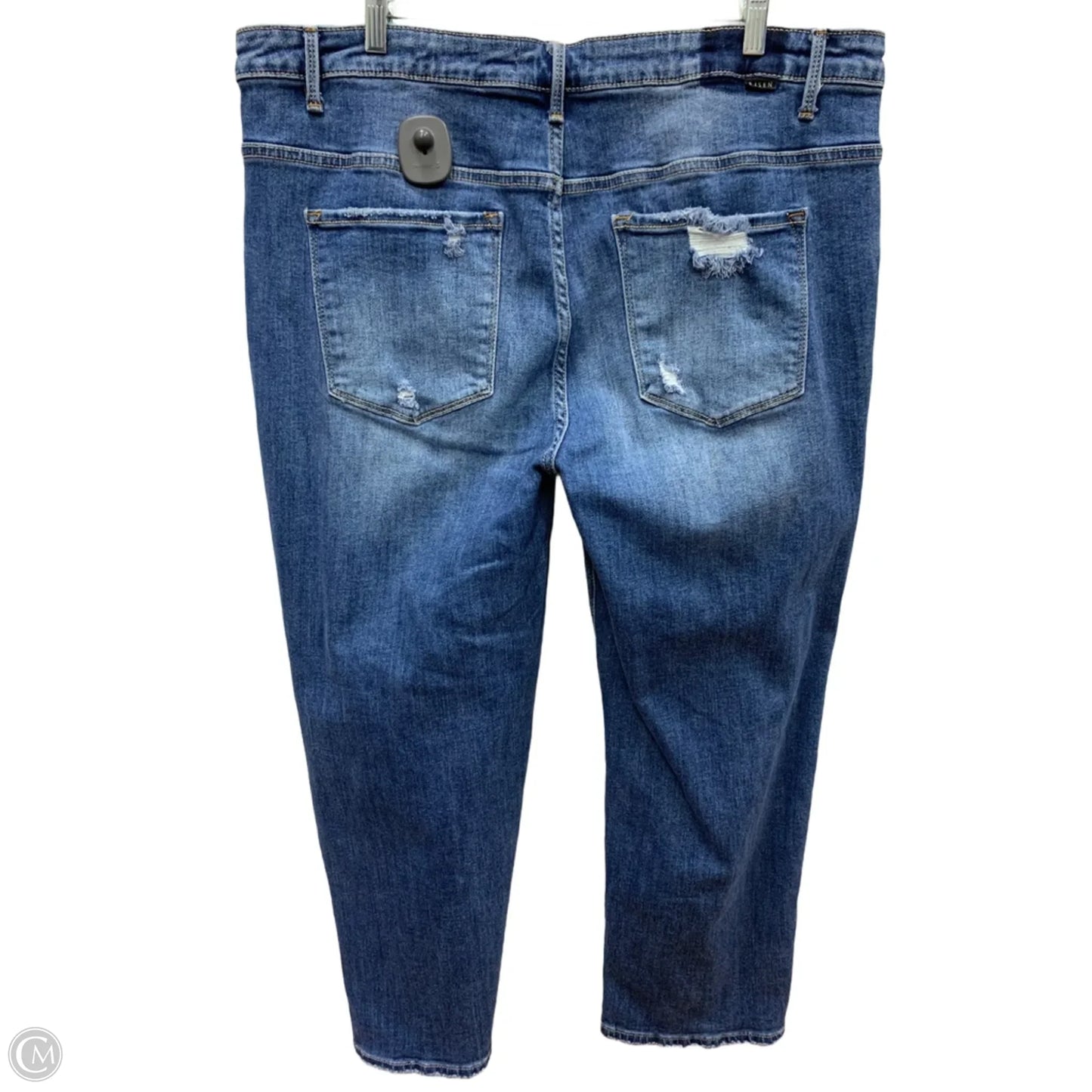 Jeans Flared By Risen In Blue Denim, Size: 3x