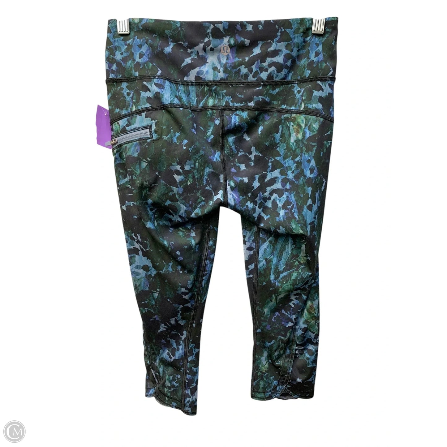 Athletic Capris By Lululemon In Blue, Size: 4