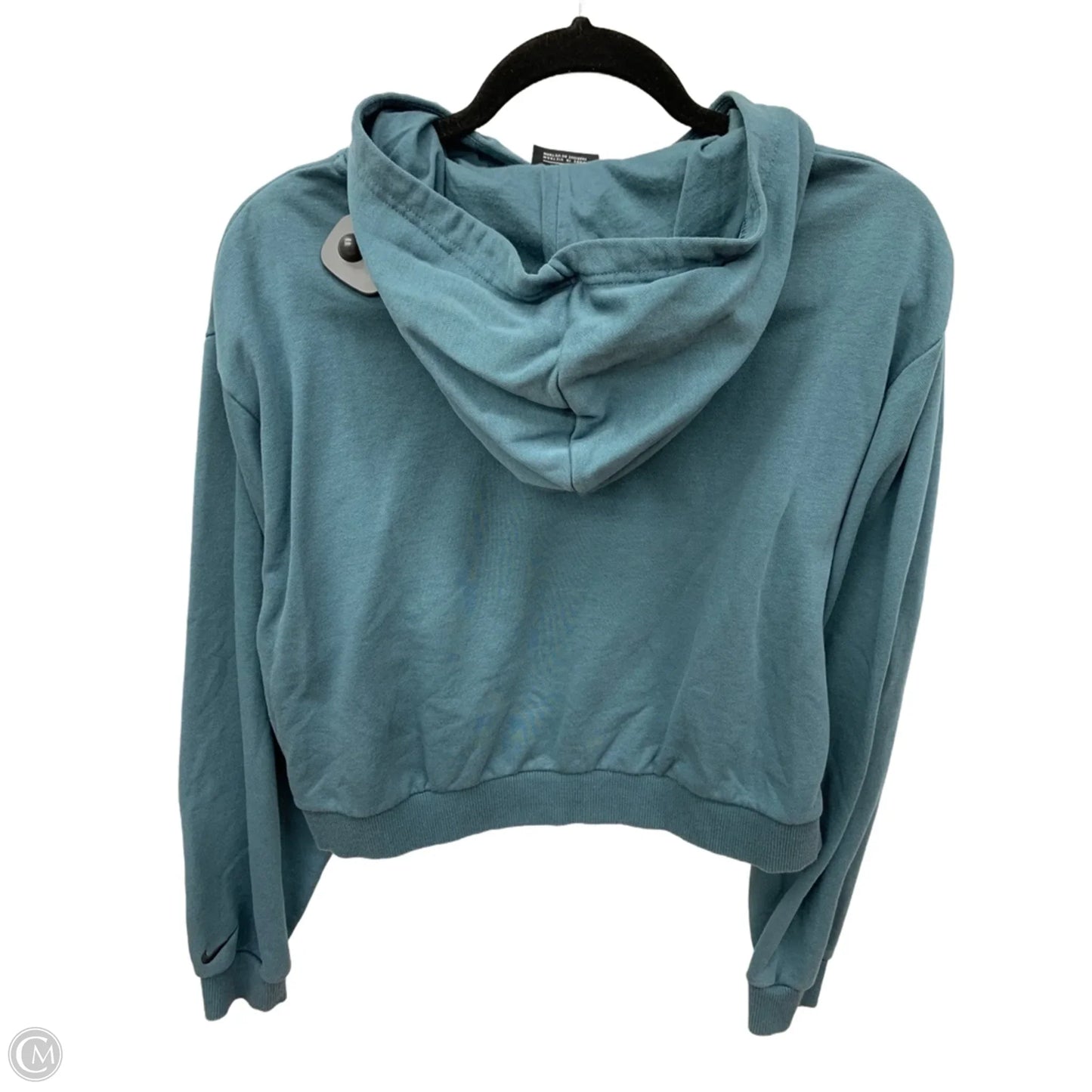 Athletic Sweatshirt Hoodie By Nike In Blue, Size: M