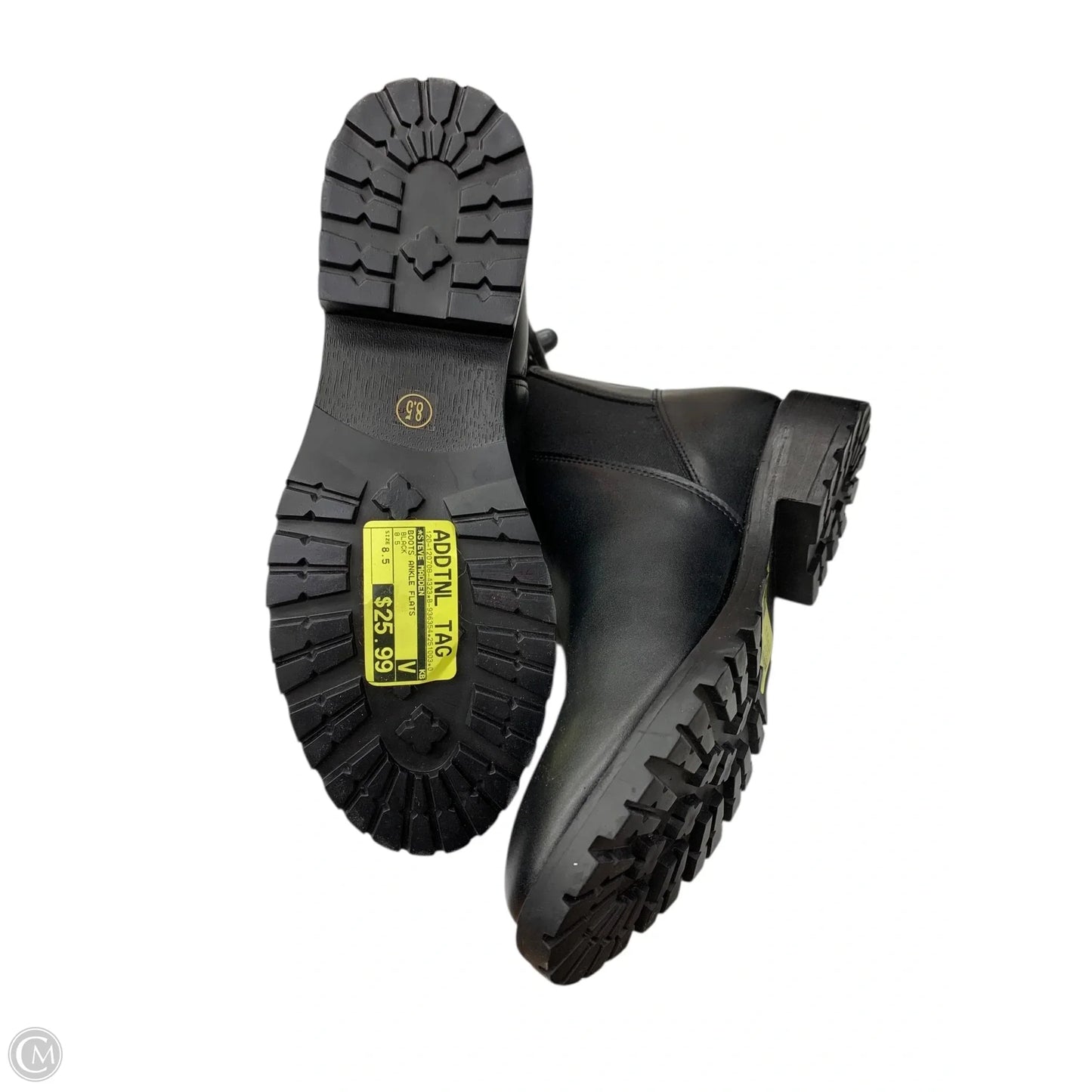 Boots Ankle Flats By Steve Madden In Black, Size: 8.5