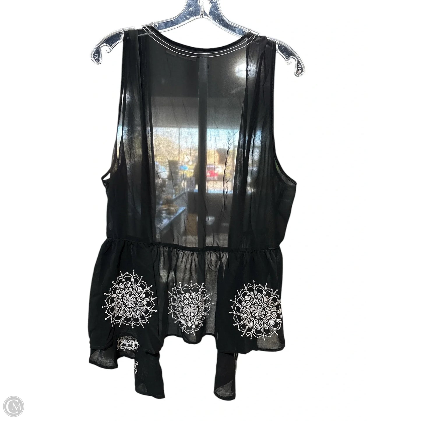 Kimono By Cato In Black & White, Size: 1x