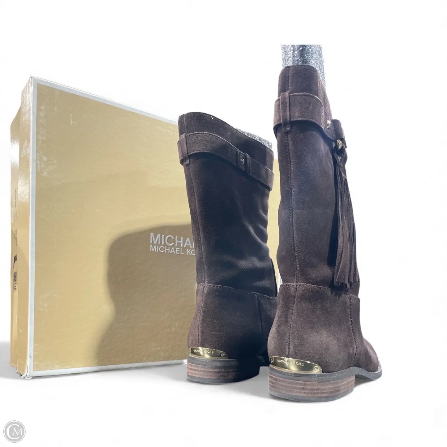Boots Mid-calf Flats By Michael By Michael Kors In Brown, Size: 9.5