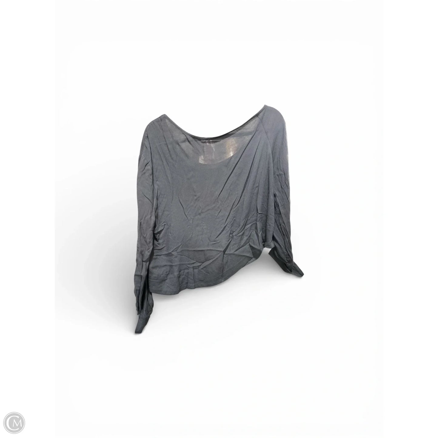 Blouse Long Sleeve By Free People In Navy, Size: S