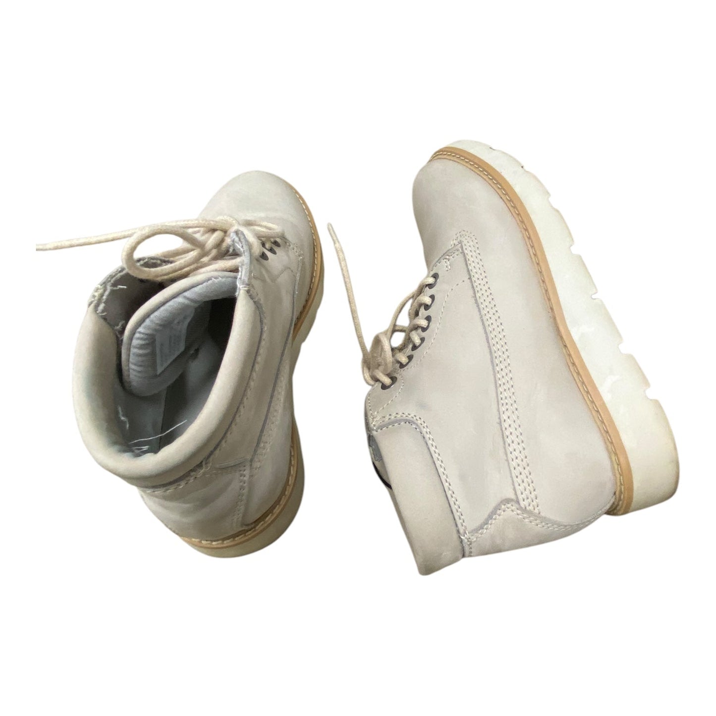 Boots Ankle Flats By Cmc In Ivory, Size: 6