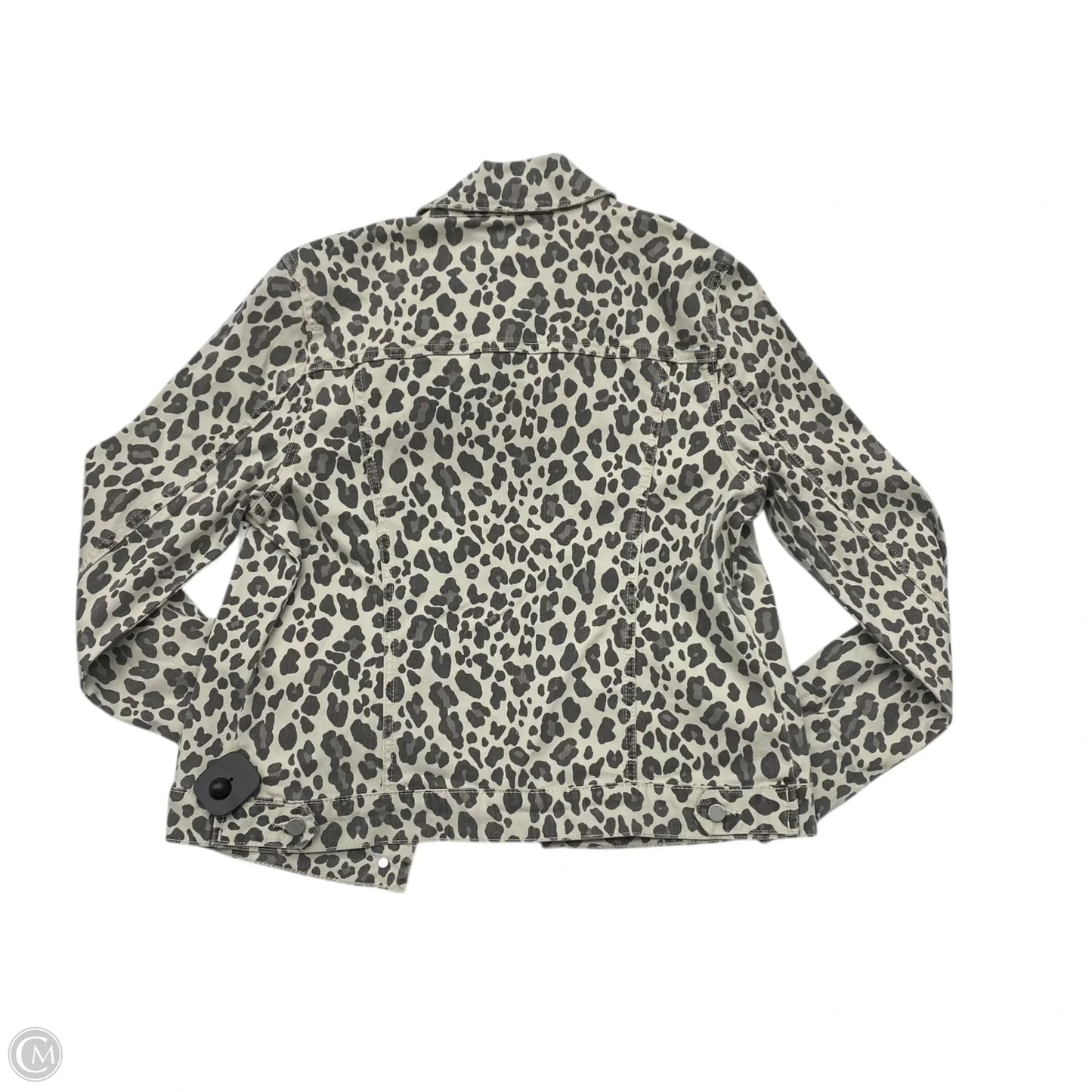 Jacket Denim By Level 99 In Animal Print, Size: S