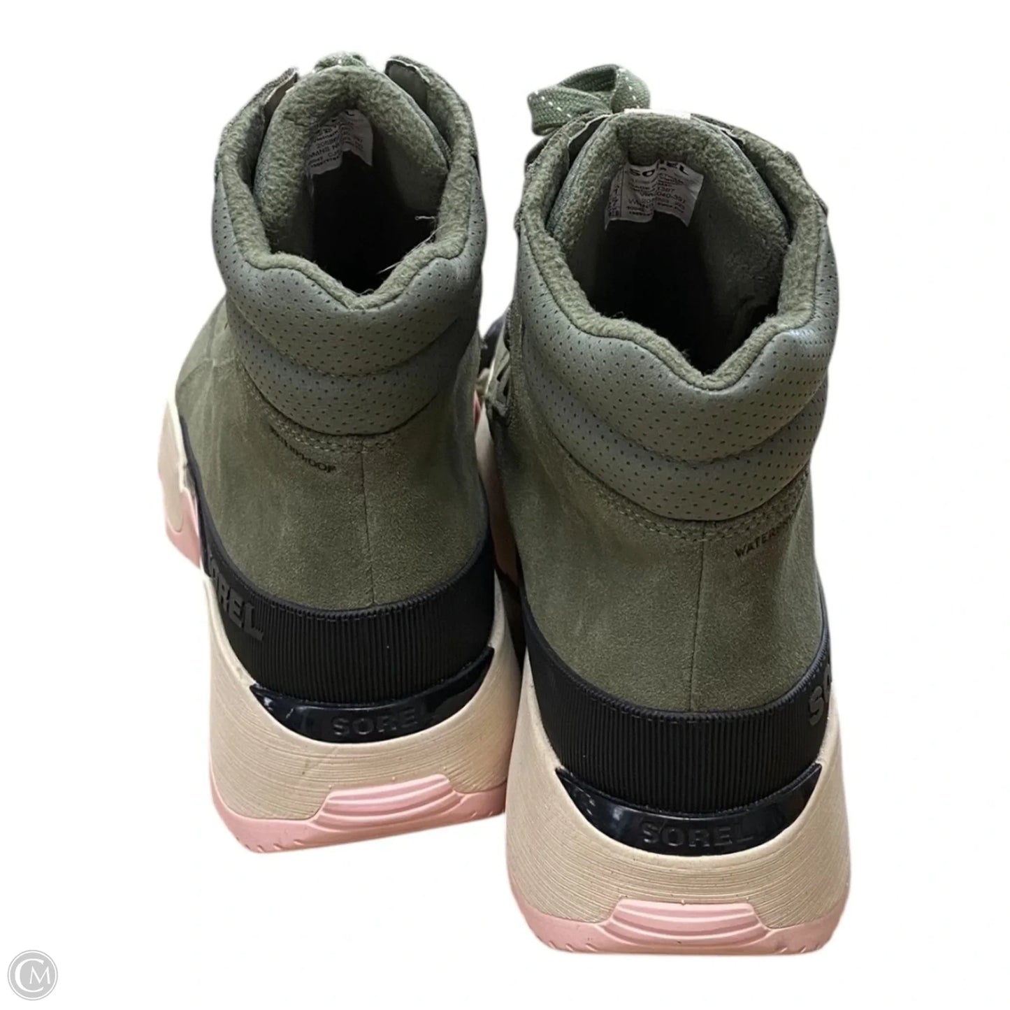 Boots Ankle Heels By Aerosoles In Green, Size: 10