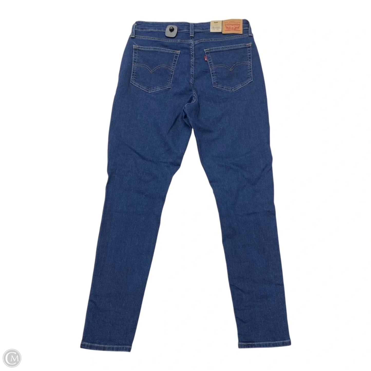 Jeans Skinny By Levis In Blue Denim, Size: 14
