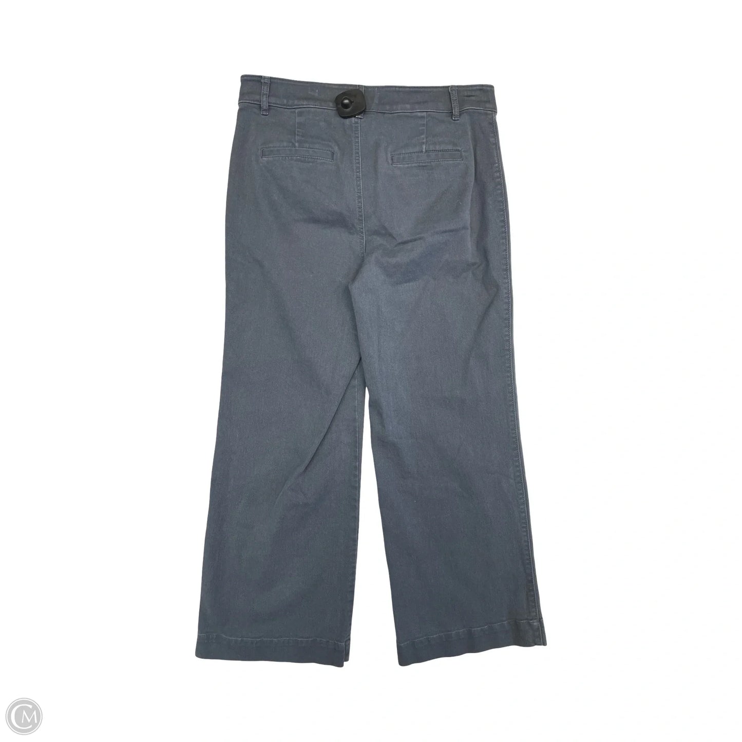 Jeans Wide Leg By Loft In Grey Denim, Size: 10p