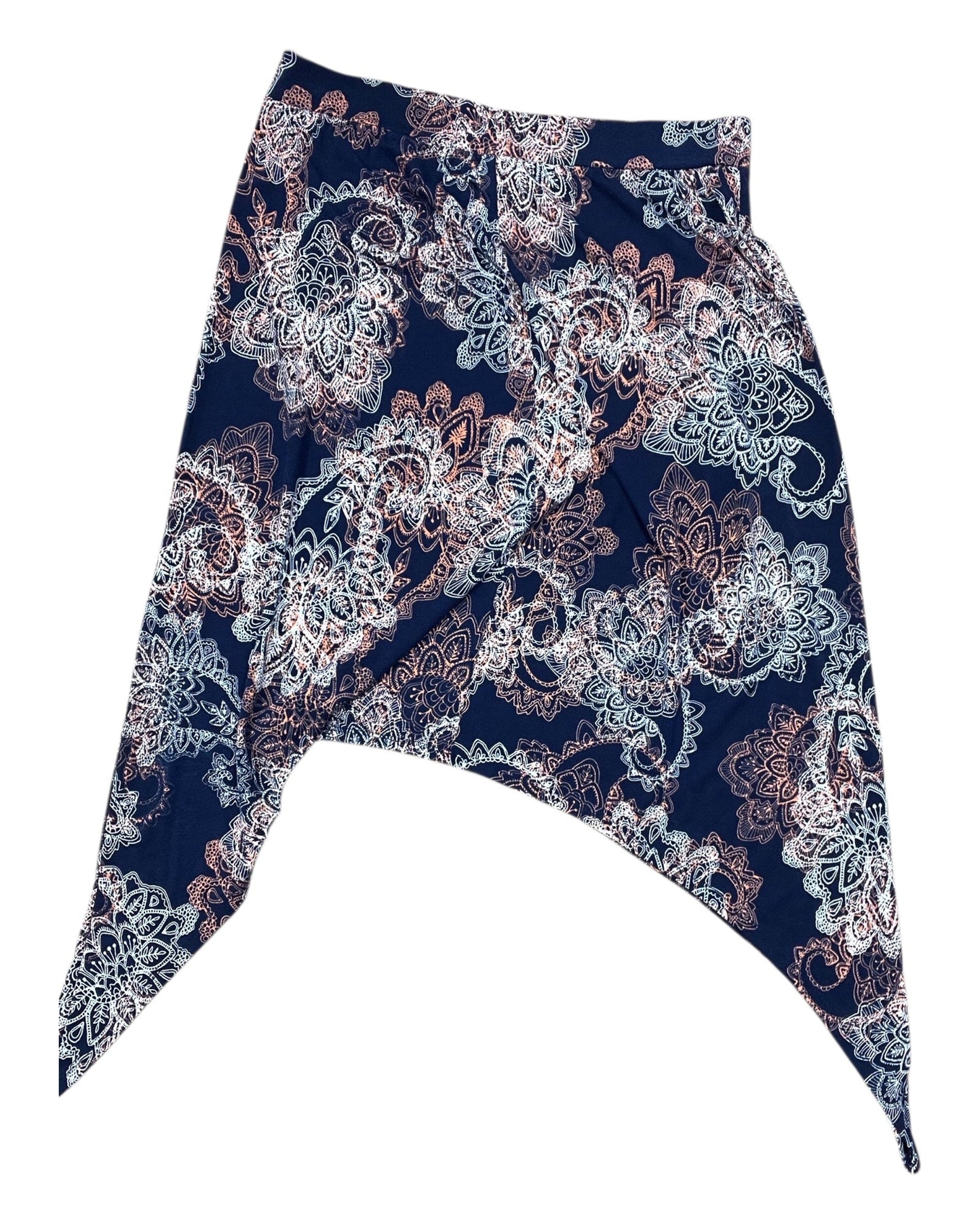 Skirt Midi By Faded Glory In Blue, Size:1X