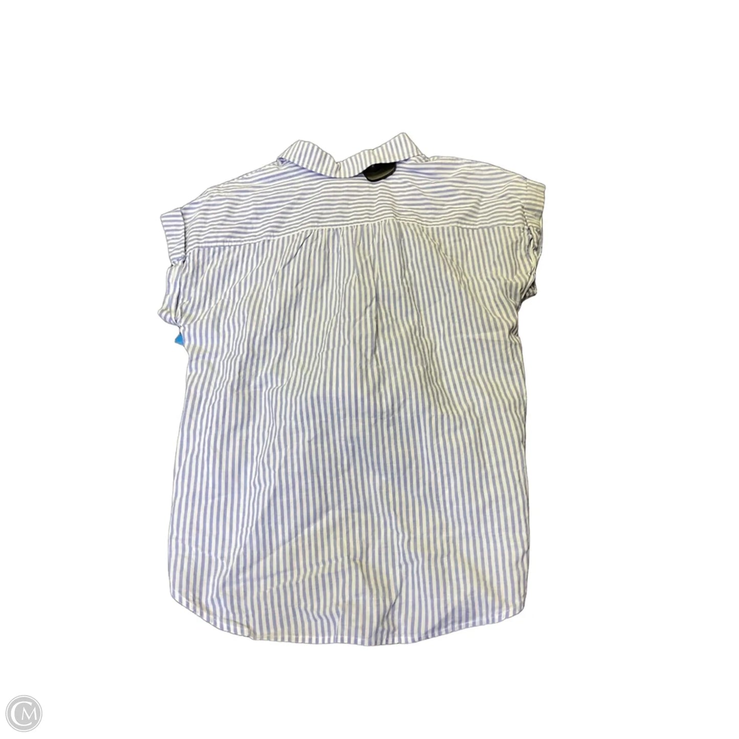 Top Short Sleeve By Vineyard Vines In Blue & White, Size: 2