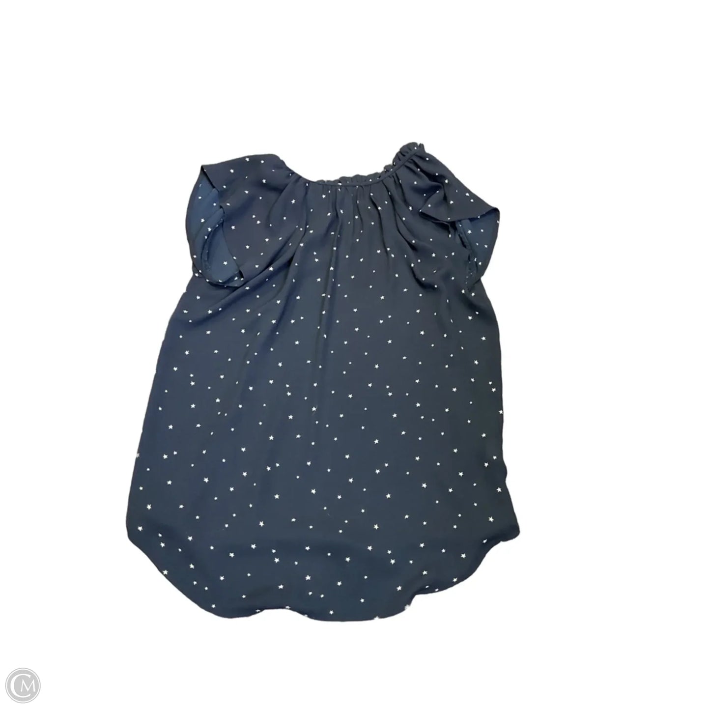 Blouse Sleeveless By Loft In Blue & White, Size: Xsp