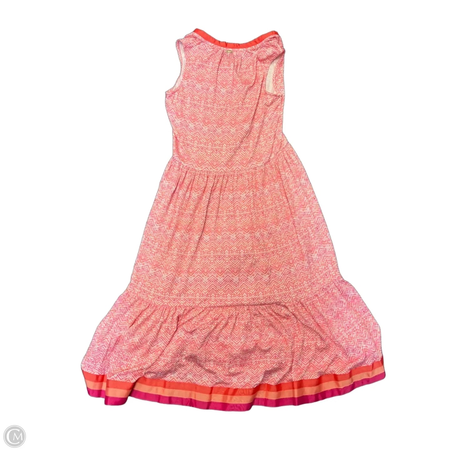 Dress Casual Maxi By Cabana Life In Orange & Pink, Size: S