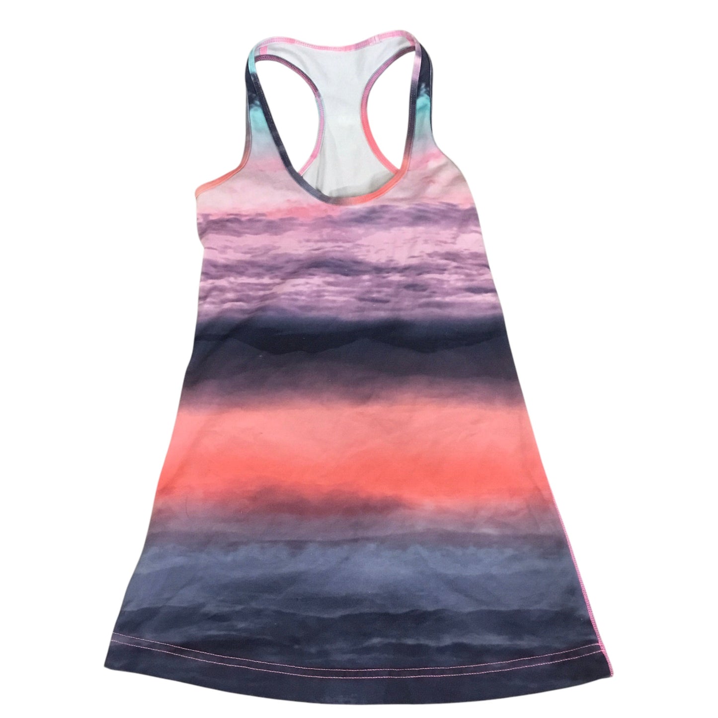 Athletic Tank Top By Lululemon In Tie Dye Print, Size: S