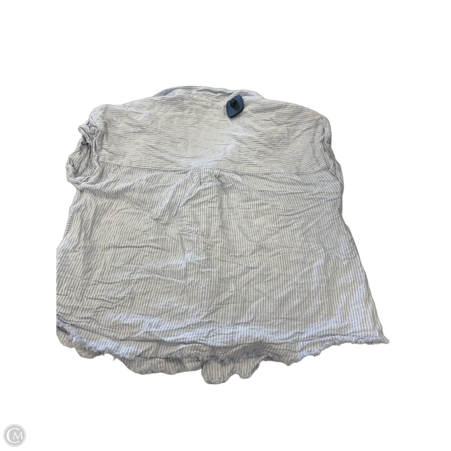 Top Sleeveless By Thread And Supply In Blue & White, Size: M