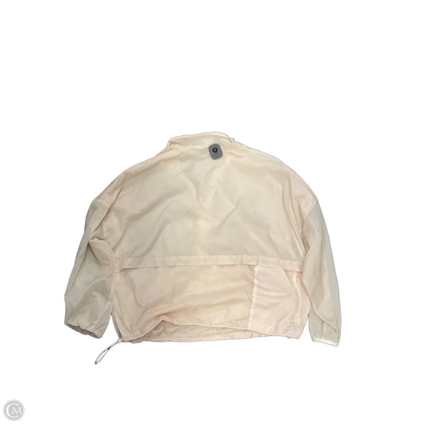 Athletic Jacket By Fabletics In Cream, Size: L