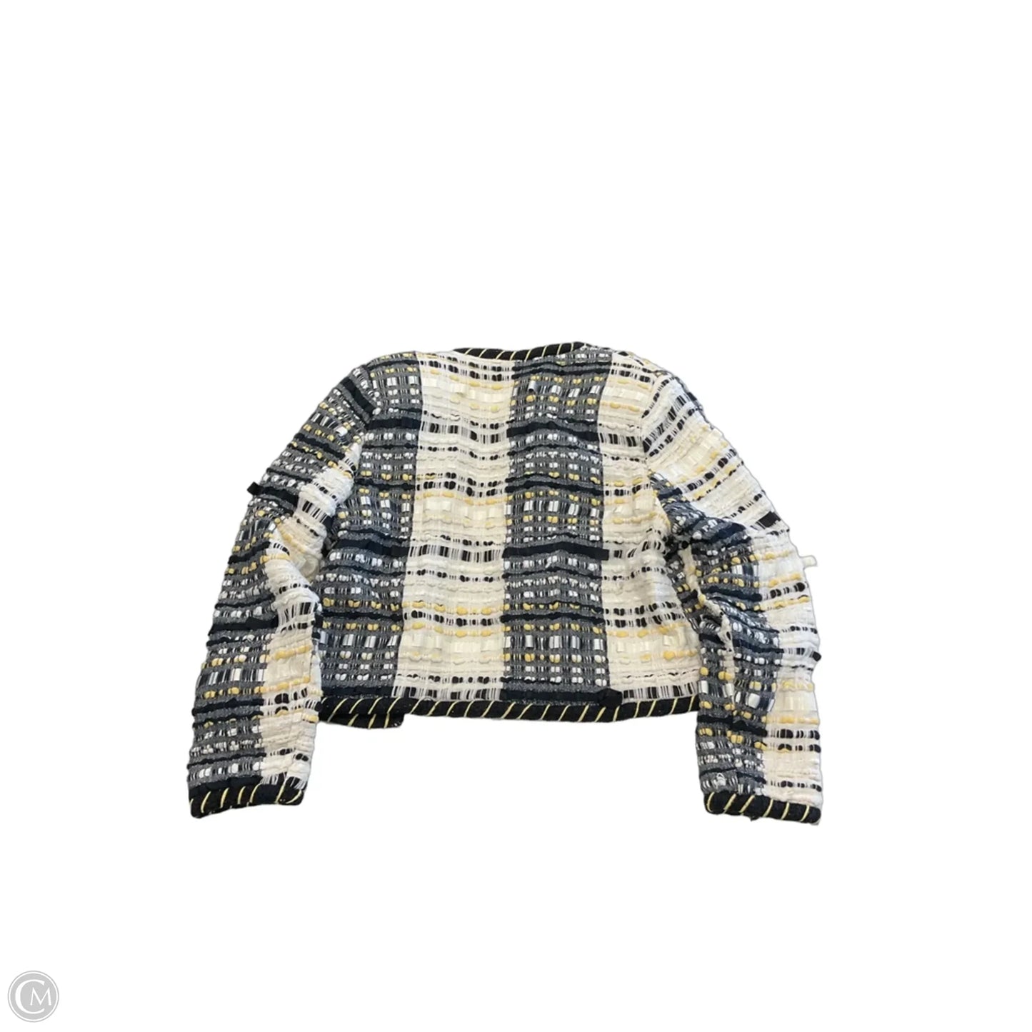 Jacket Puffer & Quilted By Crystal In Black & White, Size: S