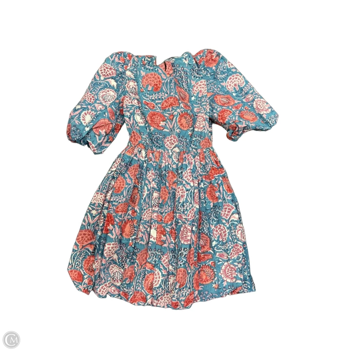 Dress Casual Short By Cmb In Blue & Pink, Size: S